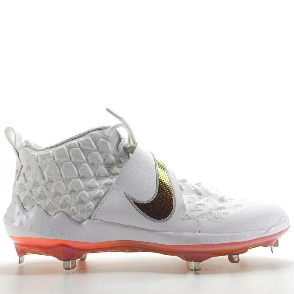 Nike Force Zoom Trout 6 Mens Baseball Cleats Size 15 Metal AT3464-105 Or…